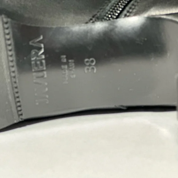 Javiera Booties Boots 2201 Studs Leather Ankle Boots Pointy Toe Heel Zip Spain - Picture 11 of 16